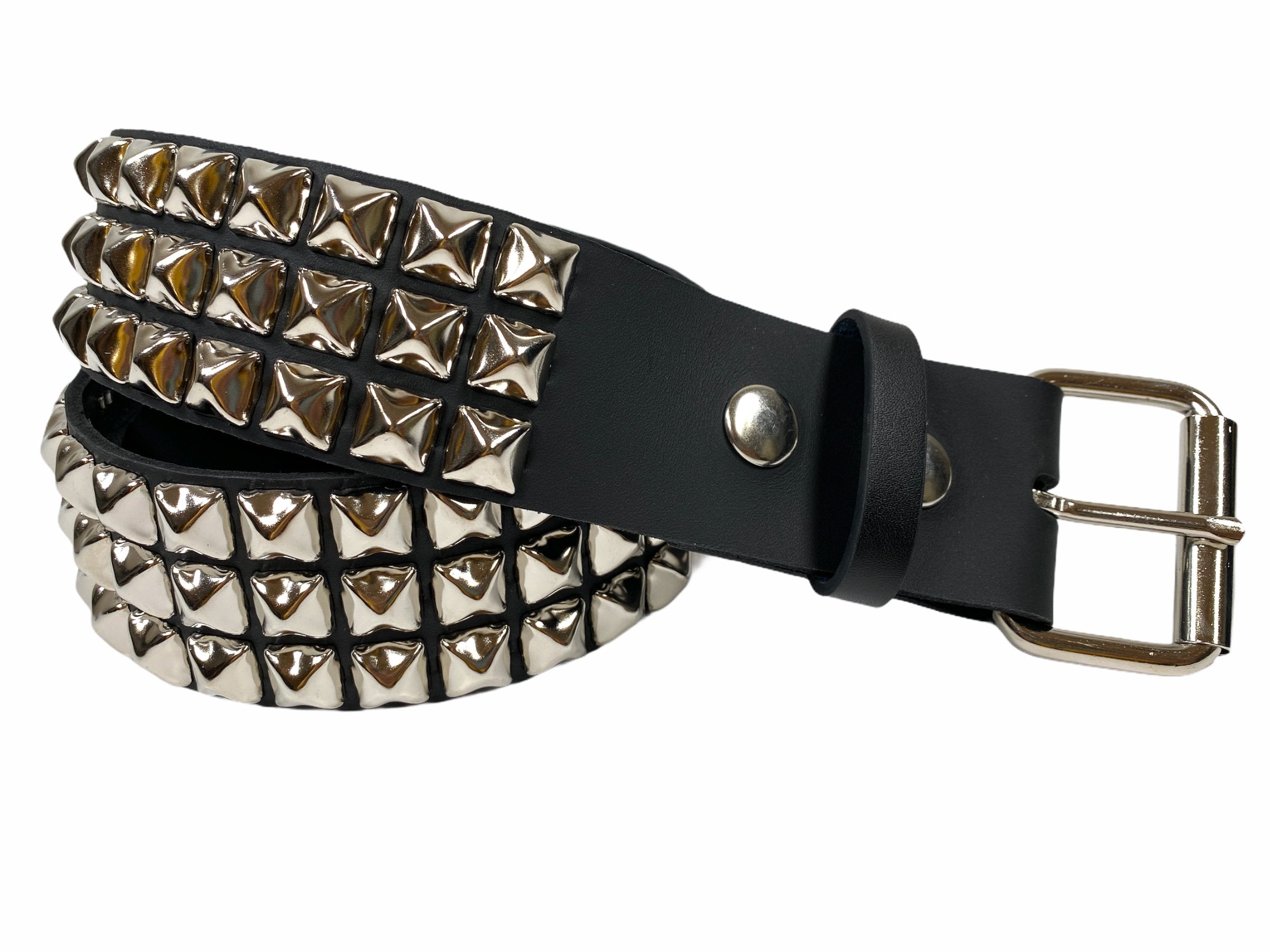 Studded Belt Genuine Leather Made in USA